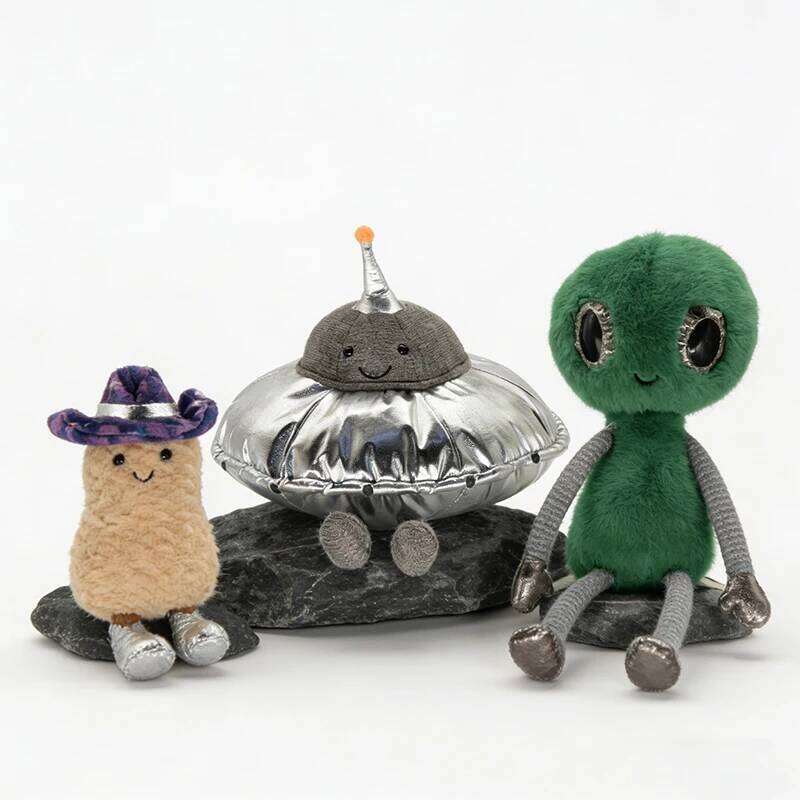 2026 New Fun House Space Series: Alien UFO Ornament, Starry Sky Cowboy Hat Peanut Ornament Plush Toy - Birthday Gift 26Y0212