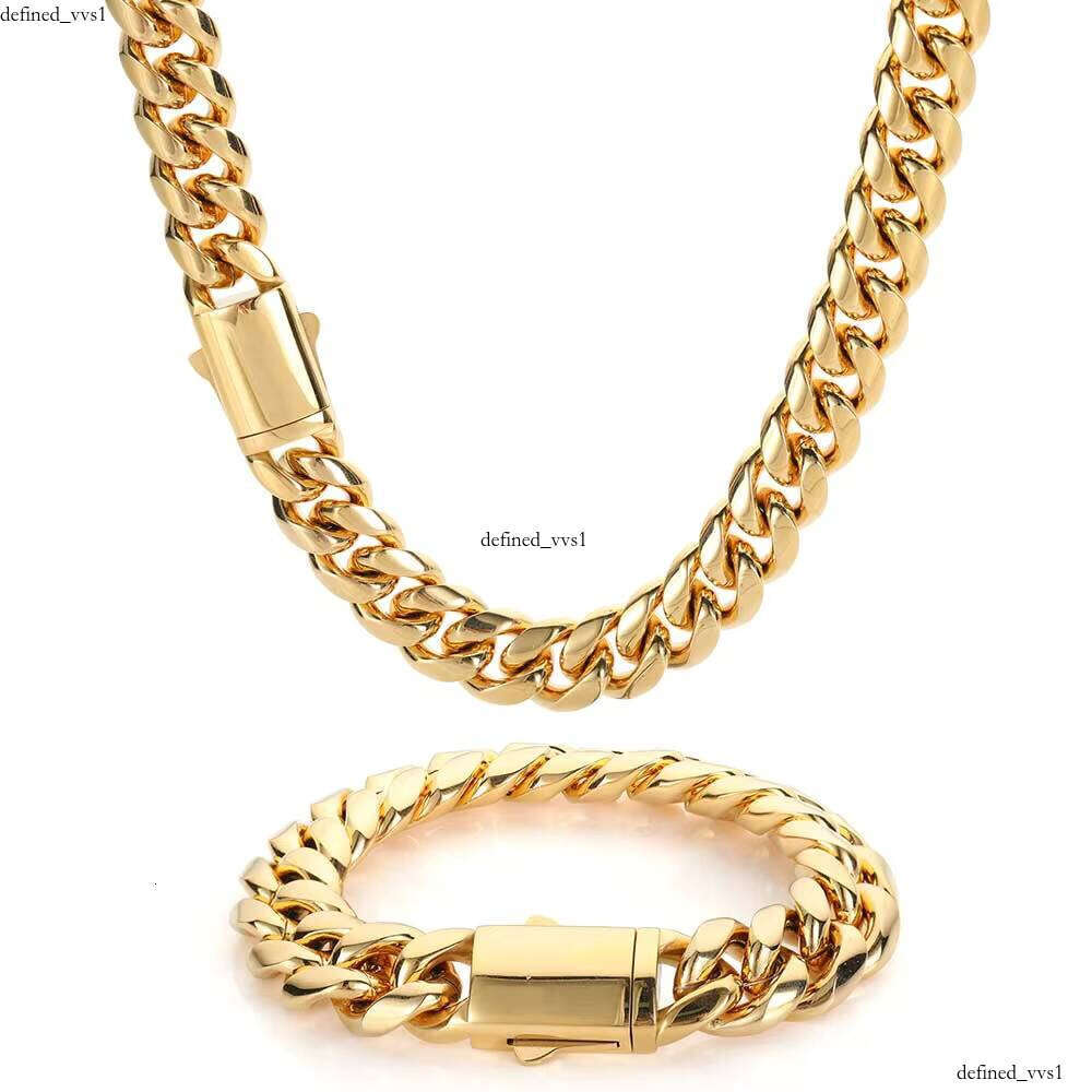 VVS Moissanite Nuoya 12MM 18K Wholesale Hip Hop Chain Jewelry PVD Plated Gold Cuban Bracelet for Men