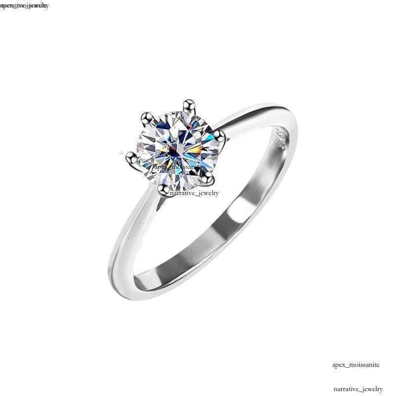 luxury rings designer women 925 sterling silver inlaid VVS1 pass diamond tester moissanite for womens engagement wedding ring luxe jewelry woman US si