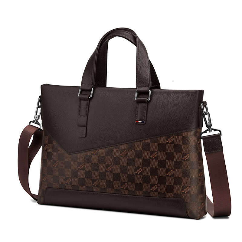 Luxury Shoulder Bags Totes Business Briefcase Men S Handheld Laptop Leather Bag SENYY