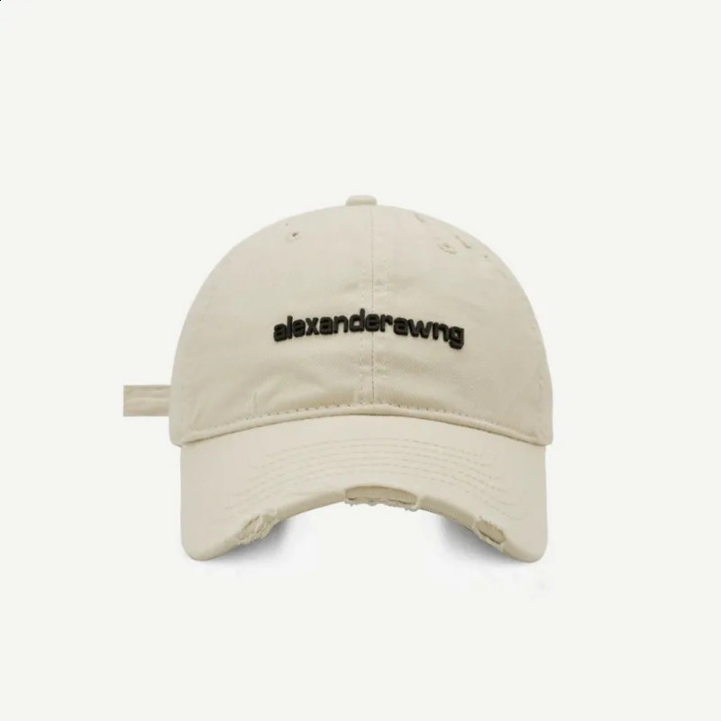 Ripped Letter Embroidery Trendy Baseball Cap Children Soft Top Showing Face Small Couple Big Head Casual Cap Men 260208