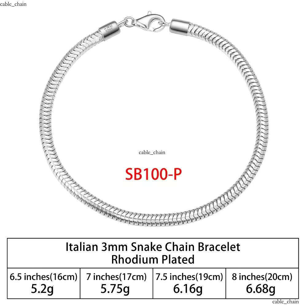 VVS Moissanite SB RINNTIN Fashion Accessories Wholesale Men's Cuban Custom Pulsera Hip Hop 925 Sterling Silver Chain Bracelet