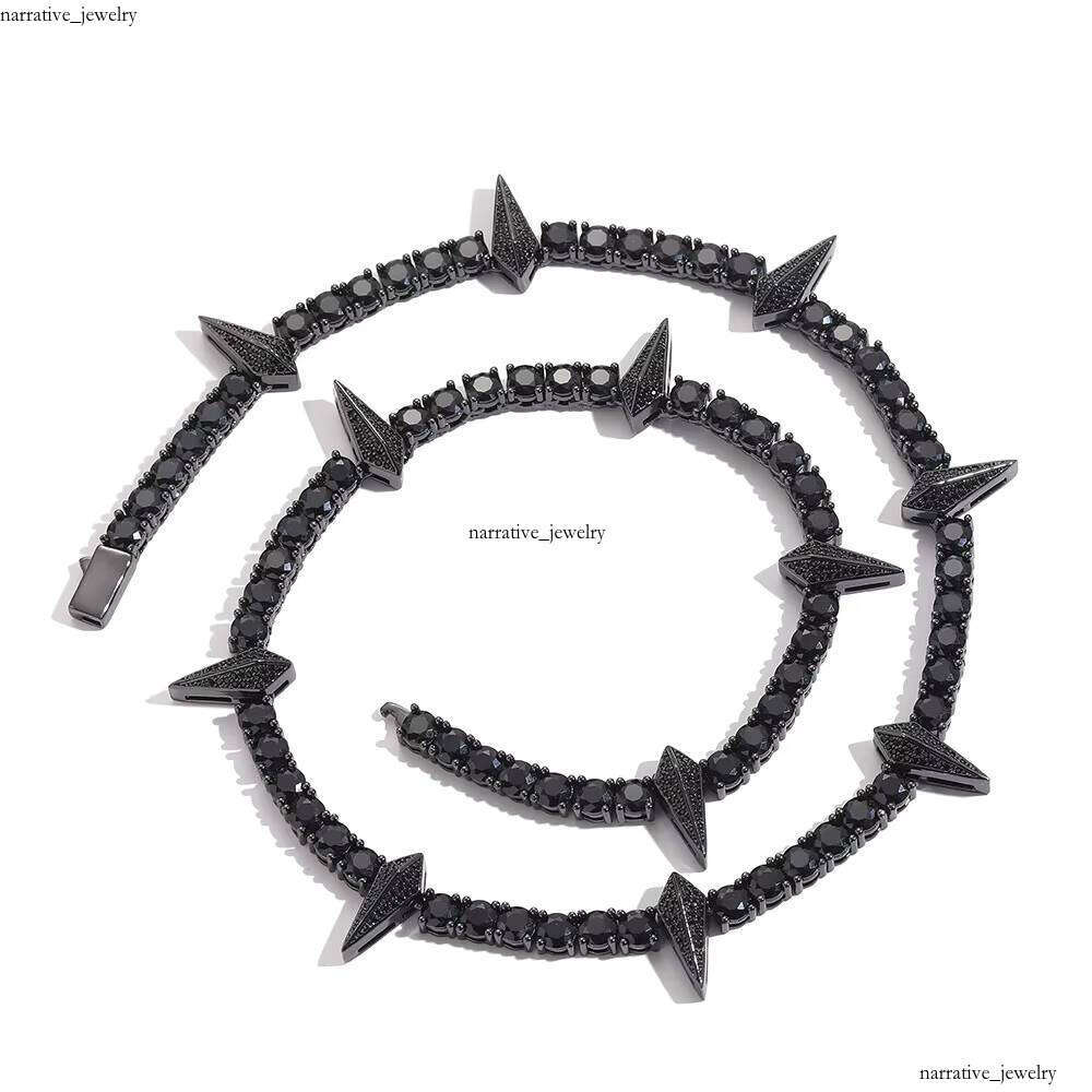 VVS Moissanite Iced Out Hip Hop Jewelry Leopard Claw Pendant Necklace With 5mm Tennis Chain