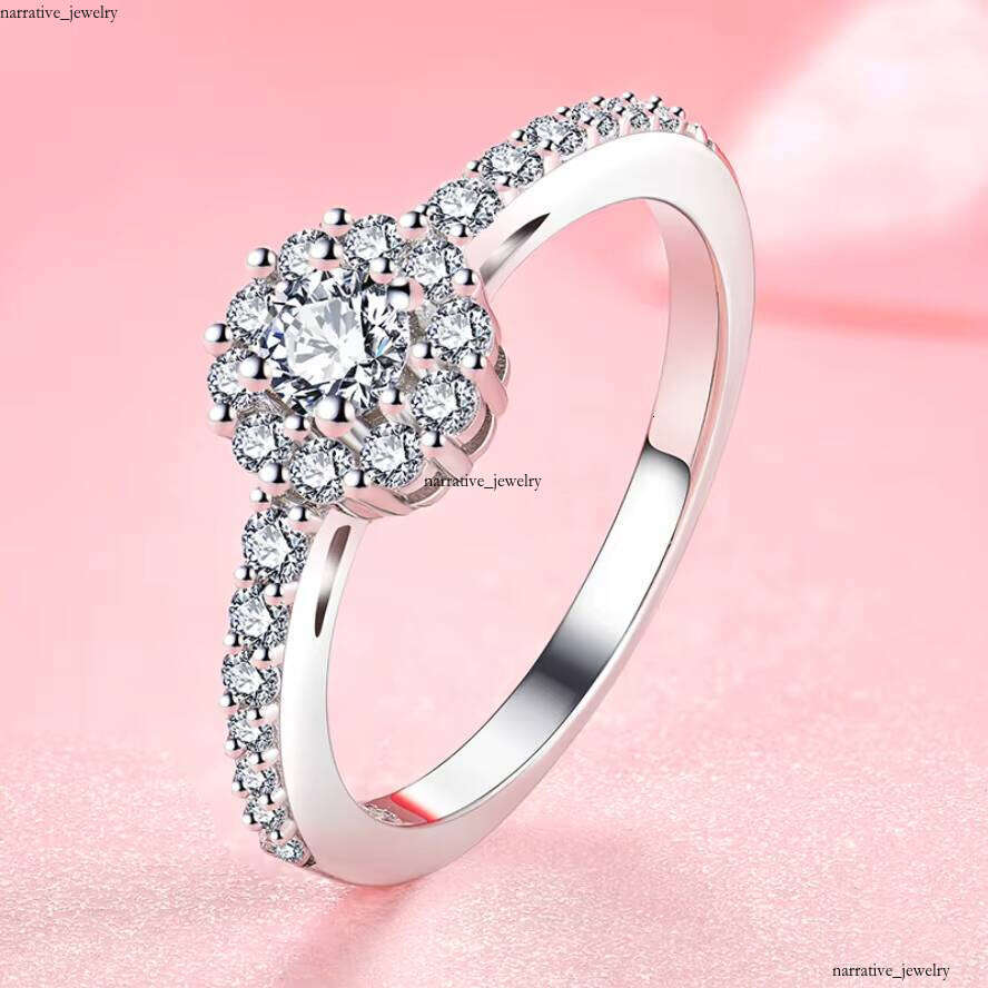 Custom High-Quality Eternal Promise Silicon Stone VVS Moissanite 925 Sterling Silver Women's Wedding Engagement Ring