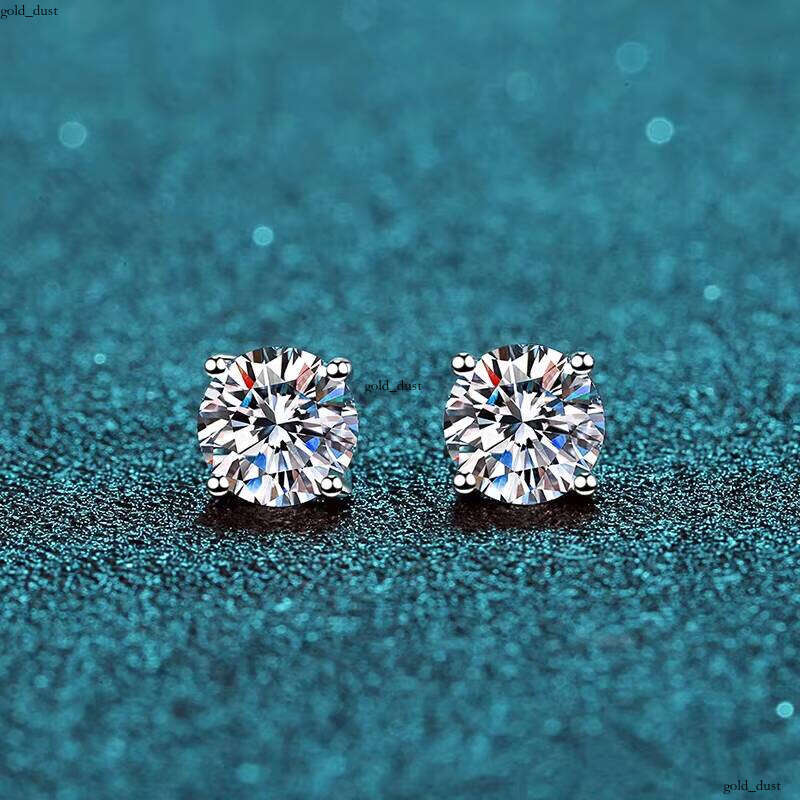 Pear Marquise VVS Moissanite Sandstone Earrings 925 Sterling Silver Stud Jewelry GRA Certified Simple Elegant Product
