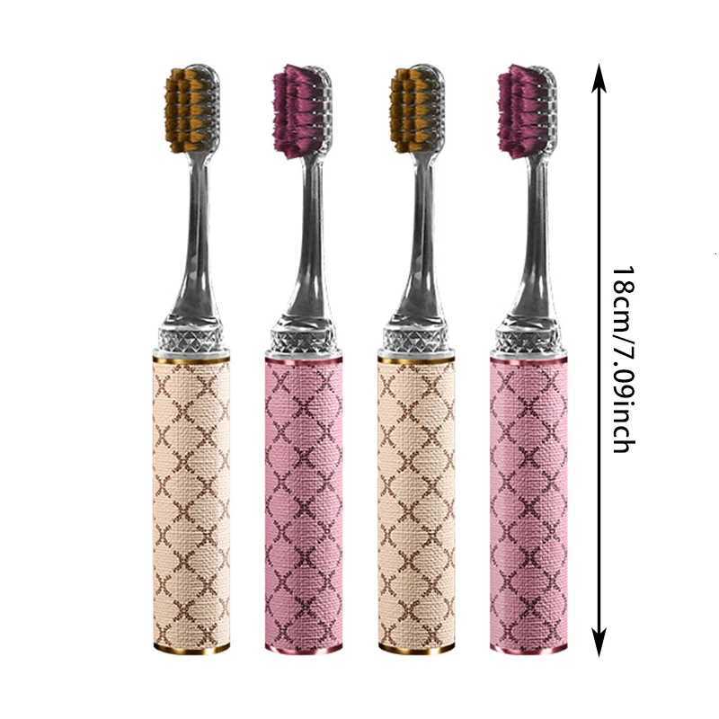 4PCS/BOX Platinum Lipstick Toothbrush Highly Efficient Cleaning Ultra Soft Comfortable Bristles Travel Portable Home Cleaning LuT260212