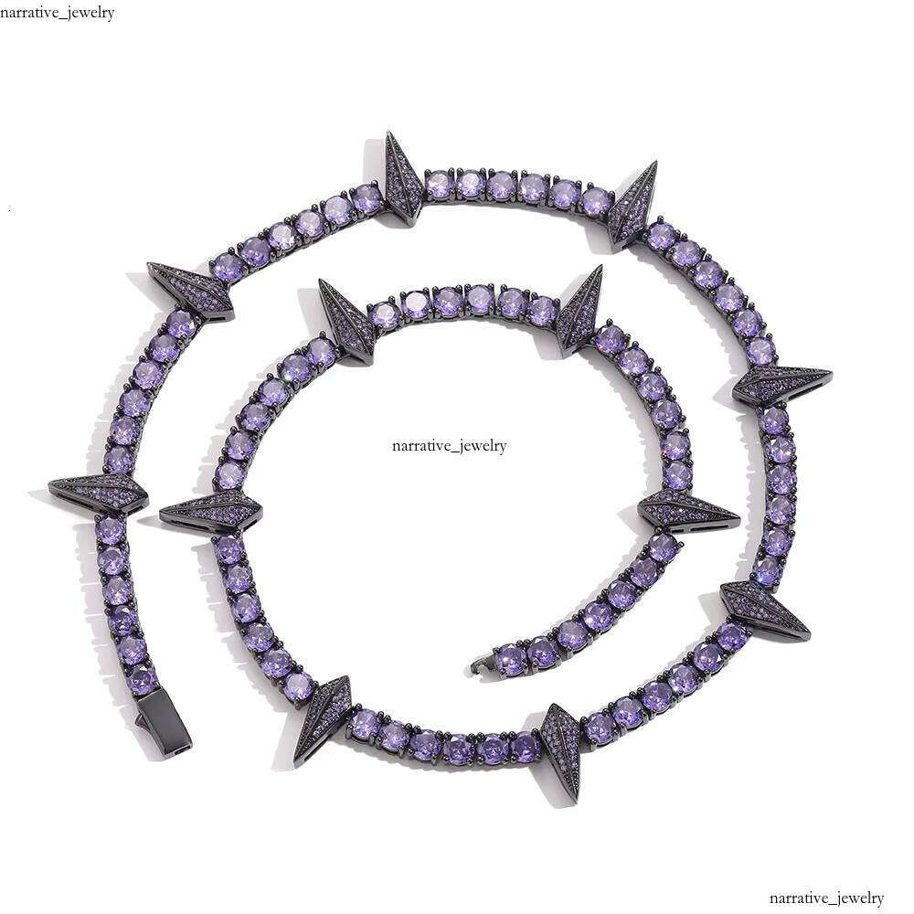 VVS Moissanite Iced Out Hip Hop Jewelry Leopard Claw Pendant Necklace With 5mm Tennis Chain