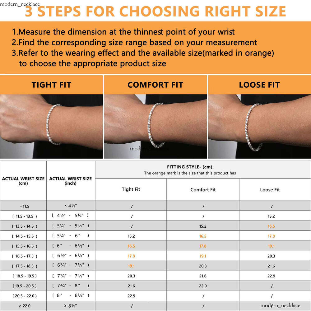 Moissanite Tennis Bracelet 925 Sterling Silver 3mm 6.5mm Lab-Grown VVS Moissanite Wedding Bride Birthday Gift for Women and Men Fine Jewelry