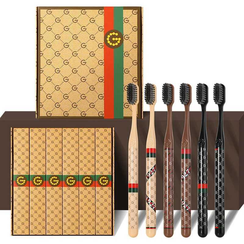 This 6-piece box of high-quality, lightweight toothbrushes features soft bristles and a luxurious design, making it ideal for home use by couples and 