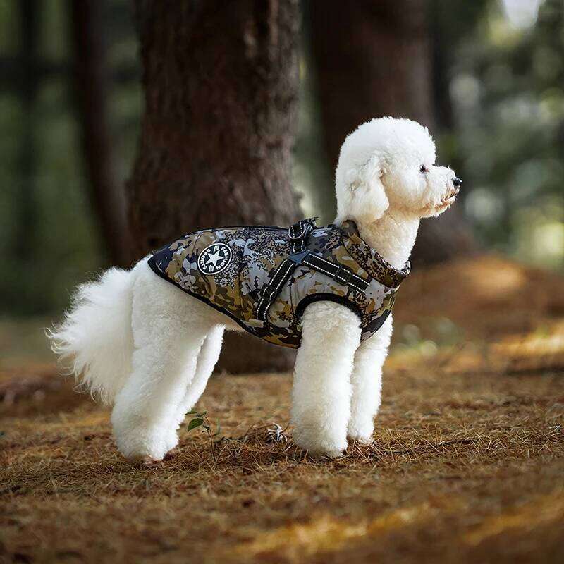 Famous brand PP Cotton Thick Pet Reflection Warm Coat Small And Medium sized Windproof Vest Clothes for Dog pupakaIK