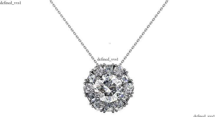 Fashion Flower Round Pendant Embellished with Crystals 925 Sterling Silver Daisini Women's Necklace