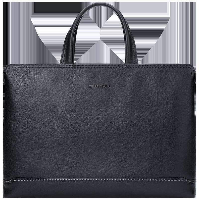 Luxury Shoulder Bags Totes Top Layer Cowhide Business Men S Handbag Crossbody Genuine Leather Briefcase Handheld Bag SENYY