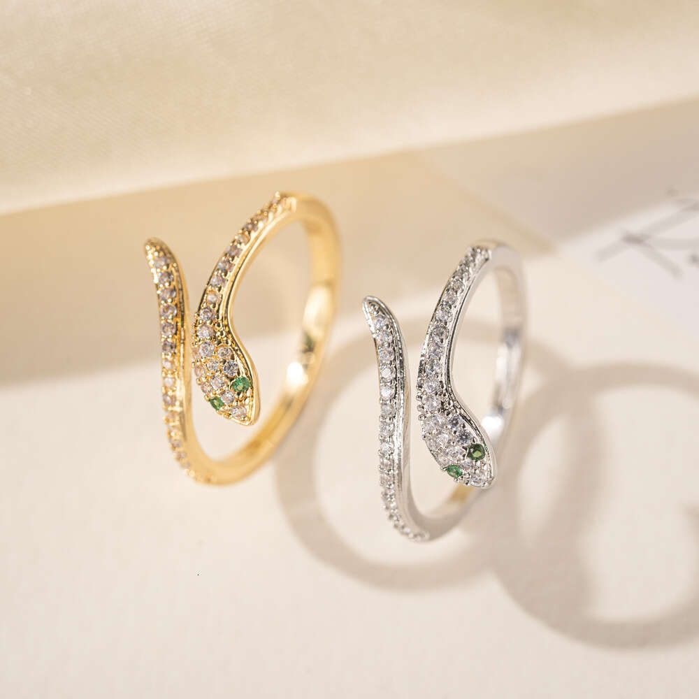 Multi-Layer Snake Personalized Light Luxury Adjustable Index Finger Ring For Women