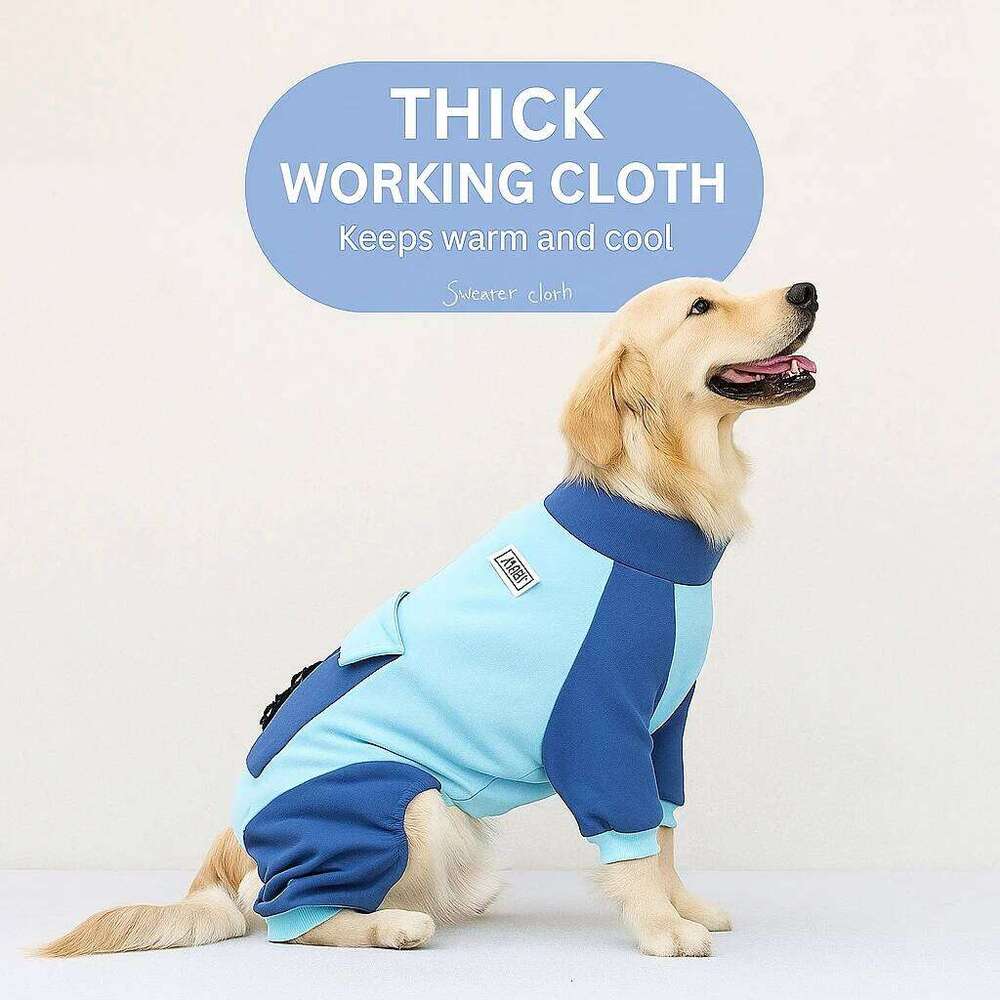 Famous brand Sporting Jacket Four Feet Clothes for Dogs Labrador Golden Retriever Autumn Big Dog Coat with Zipper Warm pupakaIK