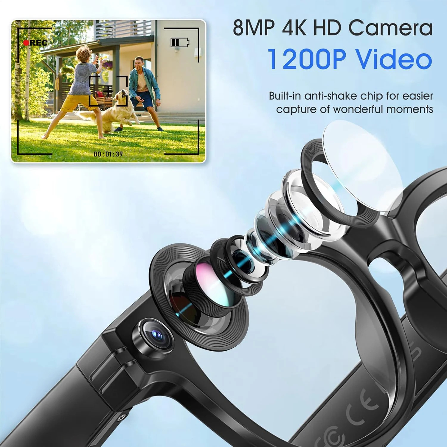 800W Camera AI Glasses Men Color-Changing Smart Translation Glasses Po Video Recording Waterproof Call Smart Sunglasses 260206