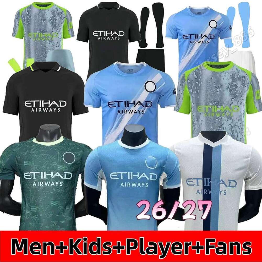 man city Jersey 26 27 HAALAND Soccer Jerseys FODEN MARMOUSH DOKU Cherki KOVACIC GVARDIOL RODRIGO Reijnders Football Shirt Men Kids Kits Goalkeeper