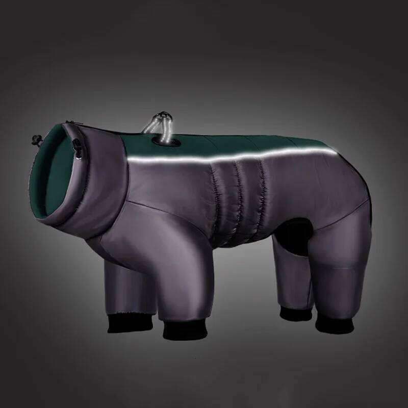 Famous brand Waterproof Big Dog Rompers Jumpsuit for Medium Large Dogs Winter Thicken Pet Overalls Greyhound Labrador mascotas Suit Clothes pupakaIK