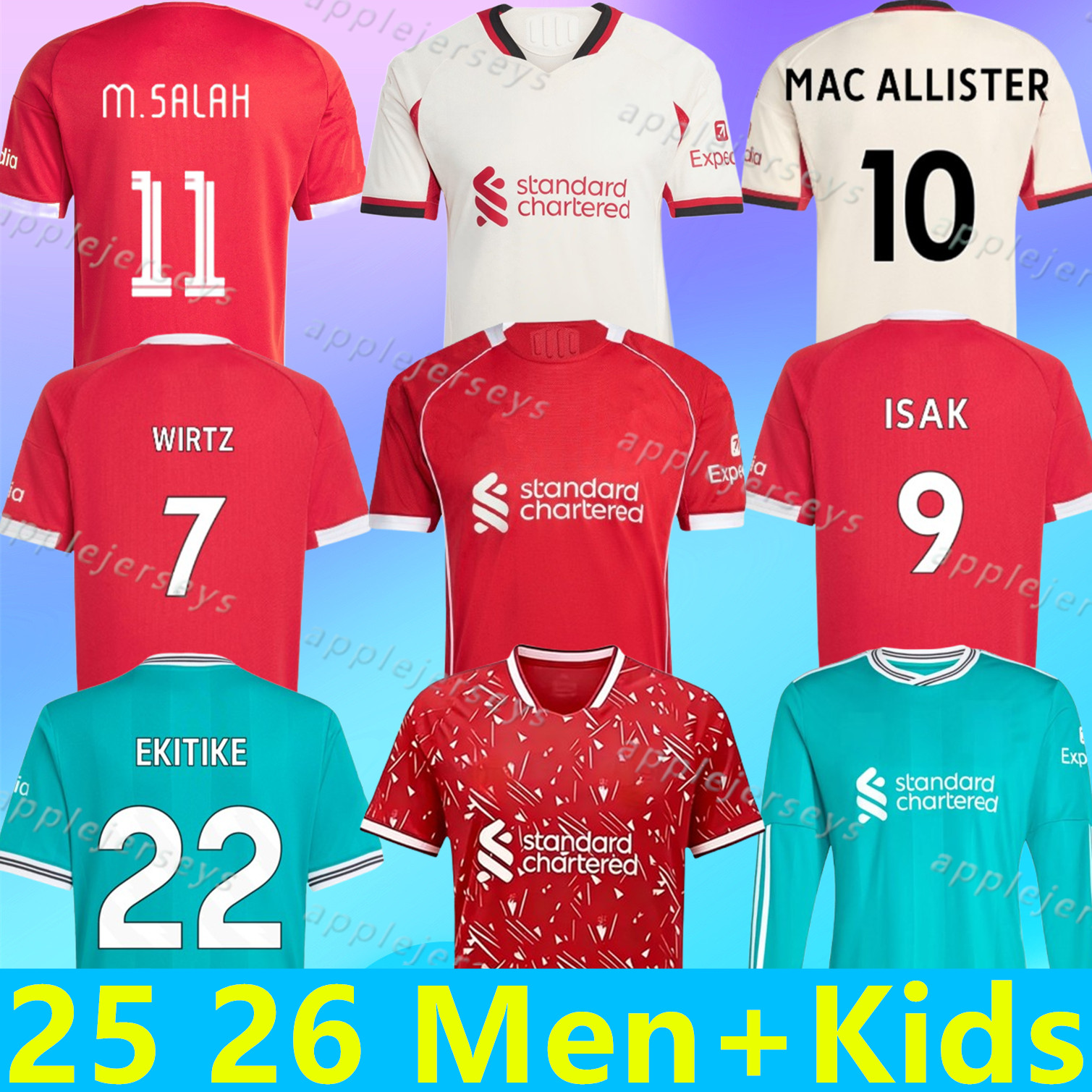 liverpool NEW 2025 2026 2027 LFC soccer jerseys MAC ALLISTER EKITIKE ISAK ALEXANDE GAKPO WIRTZ NGUMOHA jersey fans player football shirt Mens Kids Kit sock Full set