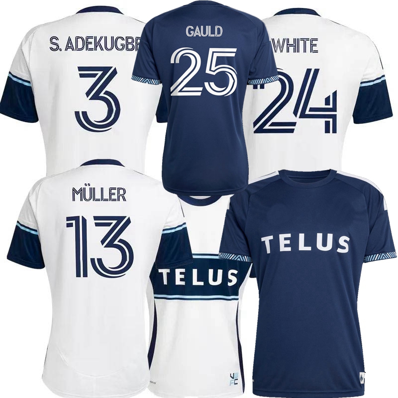 MULLER 2025 2026 2027 VANCOUVER Soccer Jerseys SABALY WHITE S.ADEKUGBE GAULD SABBI CUBAS BERHALTER SCHONLAU WHITECAPS FC football men kids shirt