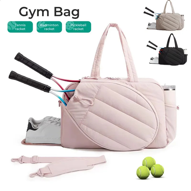 Tennis Rackets Bag Gym Bag for Women Outdoor Travel Sports Training Shoulder Bags Badminton Paddle Handbag Winter Duffel Tote 260206