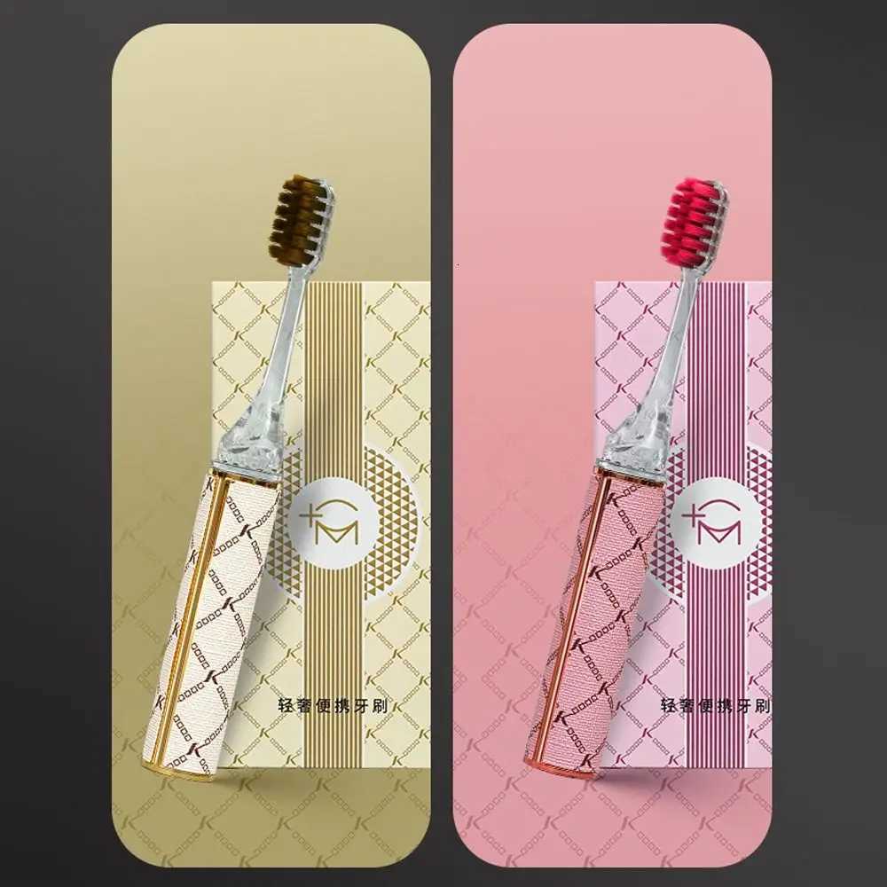Lipstick Shaped Toothbrush Detachable Portable Cleaning Teeth Ultra Soft Oral Care GiftT260212