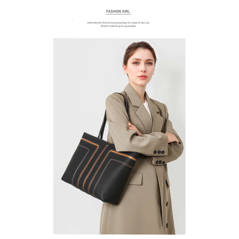 Luxury Shoulder Bags Totes Hobo Tote Large Capacity Women Commuting High End Feel Hot Selling Office Light Handbag Korean Niche Genuine Leather Laptop