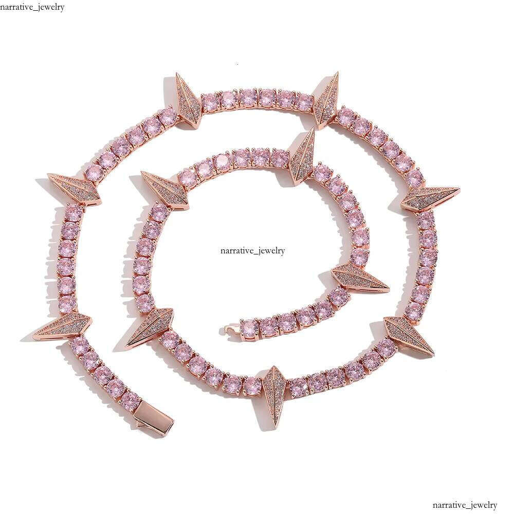 VVS Moissanite Iced Out Hip Hop Jewelry Leopard Claw Pendant Necklace With 5mm Tennis Chain