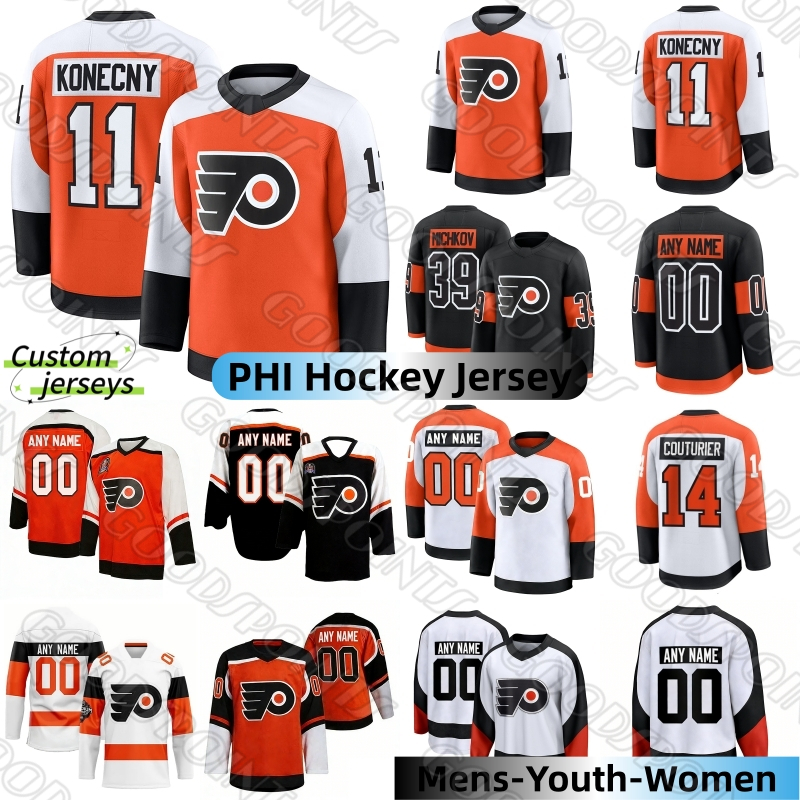 Philadephia Flyers jersey Travis Konecny Sanheim Sean Couturier Trevor Zegras Owen Tippett Matvei Michkov jersey Bobby Brink Vladar Bobby Clarke Hockey Jerseys