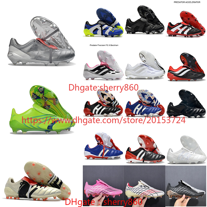 Mens Soccer Shoes Predatro Mutator Mania 20 Tormentor Beckham Accelerator Precision Mania Accuracy.1 Ghosted Memory Lane Elite Football Boots Cleats Messis