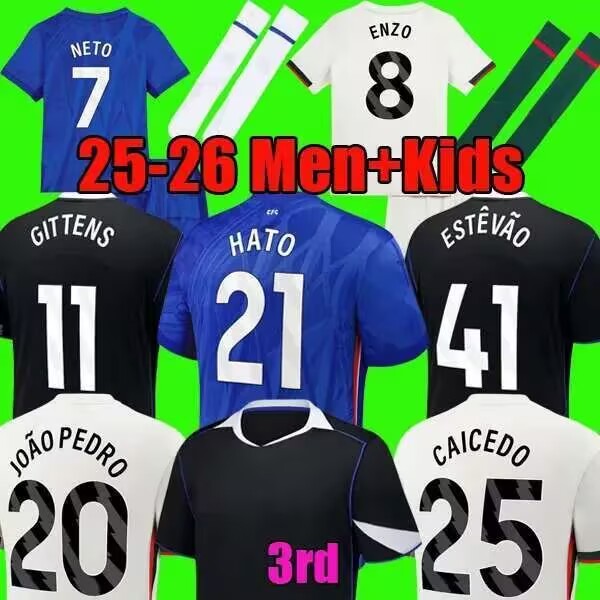 ENZO CFC NKUNKU NETO PALMER FINAL chelseas fc jersey 25 26 Soccer shirts pedro DELAP home away MUDRYK Madueke 2025 2026 football top adult kids CAICEDO