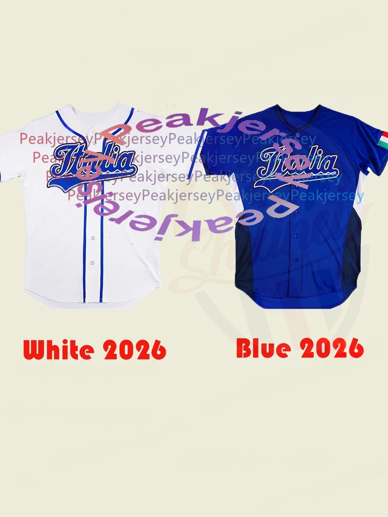 2026 Italy Baseball Jersey Pasquantino Caglianone Nola Teel Nori Ercolani Morabito Antonacci Lorenzen Ottavino Jacob Custom Stitched Casual Wear