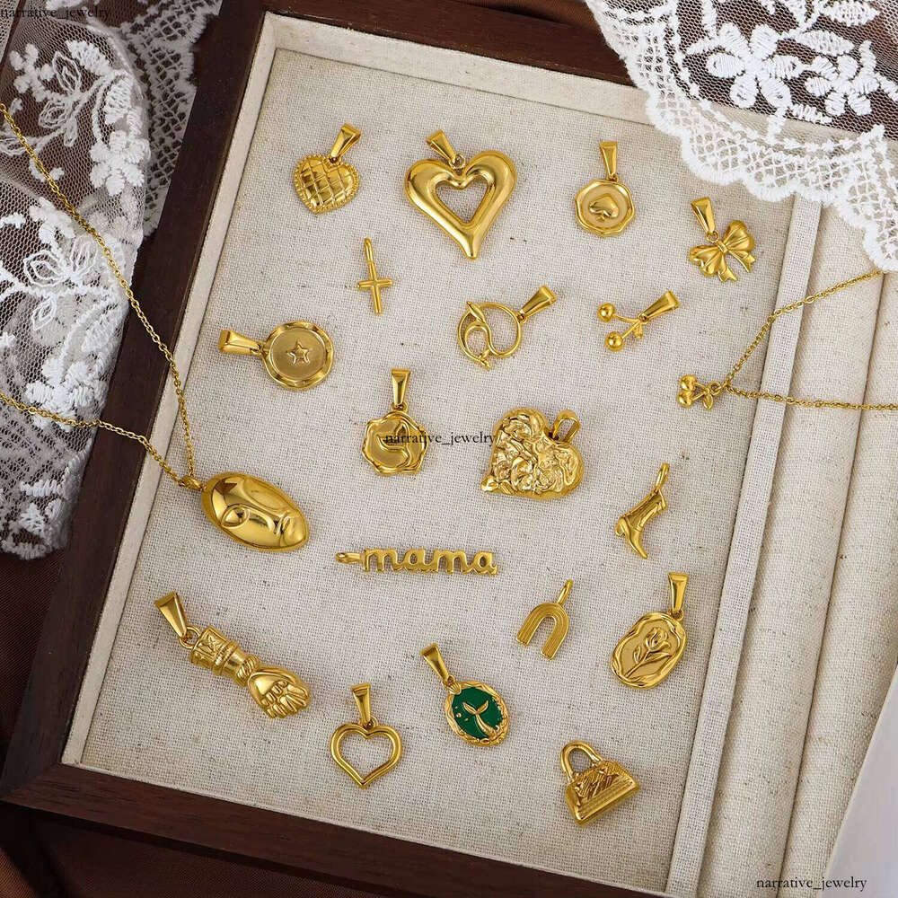 Wholesale Silver Plated Sterling Silver Women Accessories Jewelry Flower Cherry Heart Pendant Charm Necklace