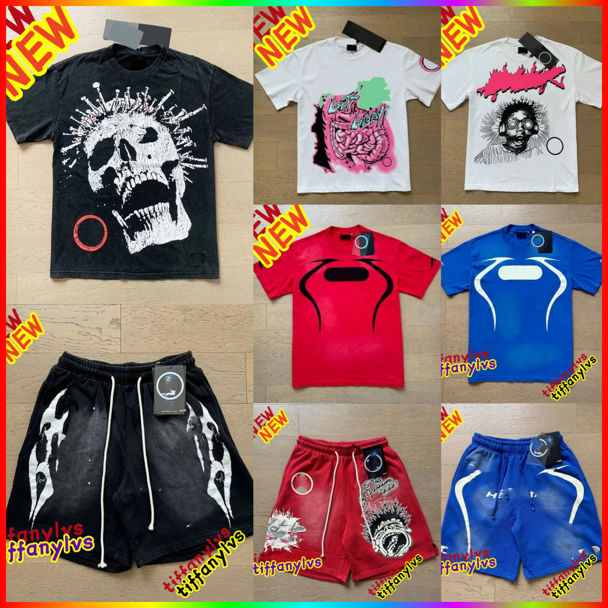 2026 Men shorts designer shirts summer High quality sports Basketball Shorts Alphabet Graffiti Design Print washed Vintage Men tshirt sLoose short Size S-XL