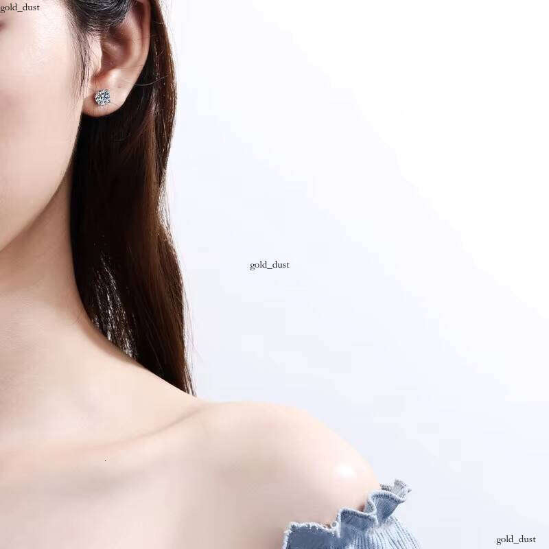 Pear Marquise VVS Moissanite Sandstone Earrings 925 Sterling Silver Stud Jewelry GRA Certified Simple Elegant Product