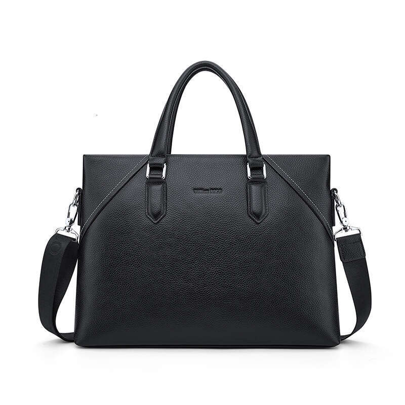 Luxury Shoulder Bags Totes Briefcase Genuine Leather Cowhide New Handbag Business Commuter Laptop Crossbody Men S Bag SENYY