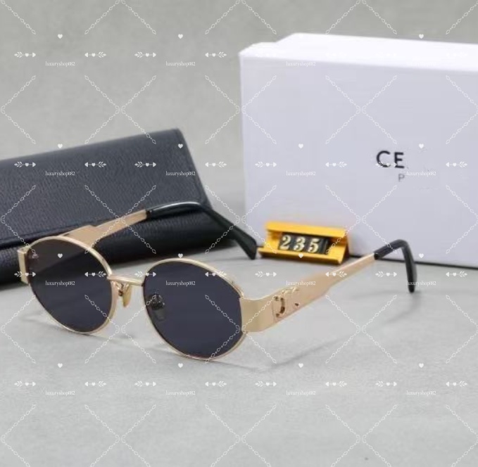 Designer Sunglasses For Women Designer Glasses Ladies Sunglass Metal Full Frame Mirror Woman With Box
