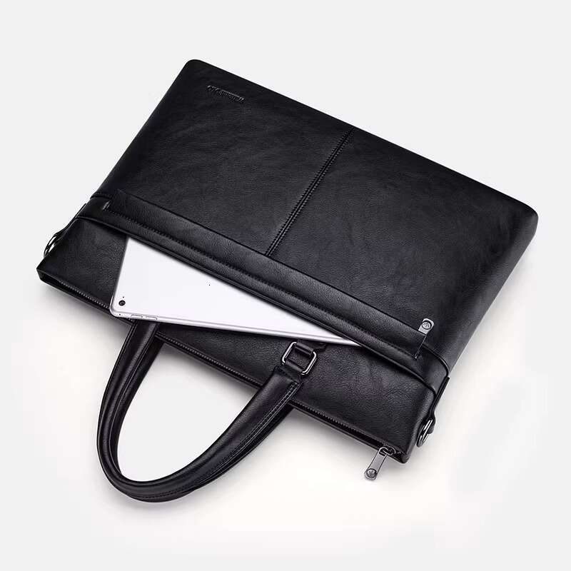 Luxury Shoulder Bags Totes Hobo King Inch Laptop Wear Resistant PU Document Bag Men S Briefcase SENYY