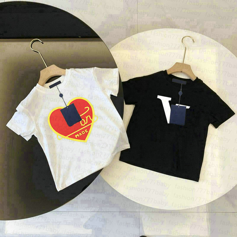 100%cotton kids designer T-shirts childrens boy girls Fashion match tshirt short sleeved crewneck loose designer printing tops hip hop Tees