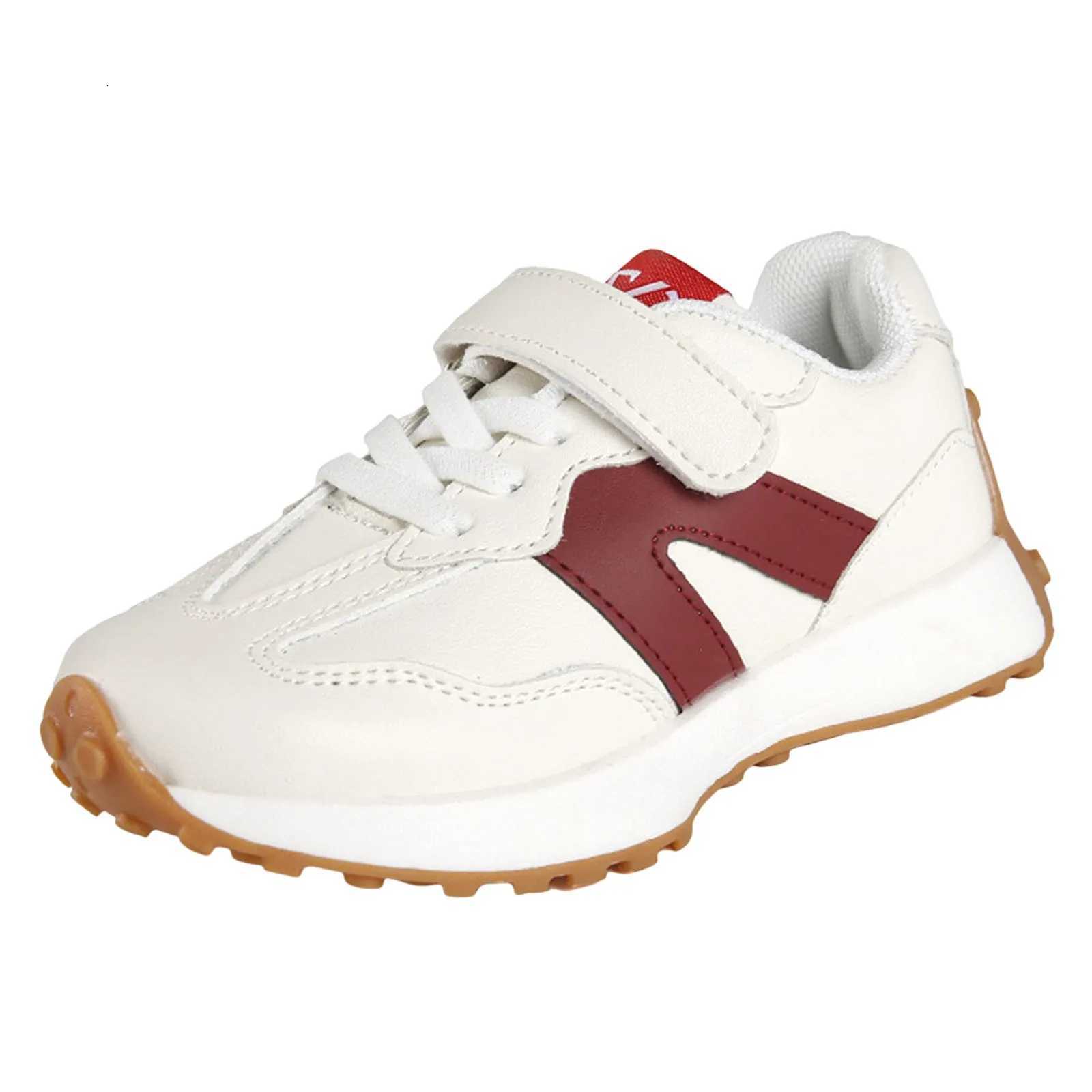 Dual Closure, Retro Waffle Non-Slip Outsole, Toe Protection, Breathable Retro Color Block Children's Sports ShoesT260212