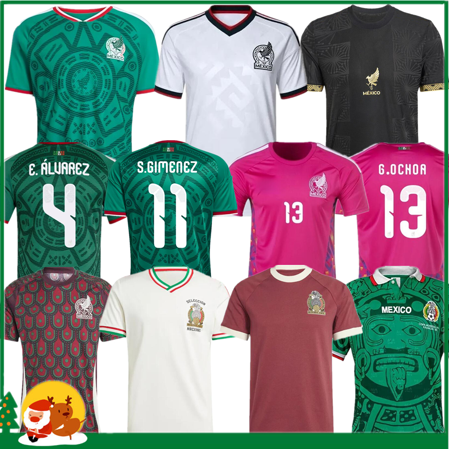 2026 World Cup Mexico soccer jersey RAUL H. LOSANO CHICHARITO G DOS SANTOS S.GIMENEZ 25 26 MEXICAN home away kids kit women Men Goalkeeper sports football shirt