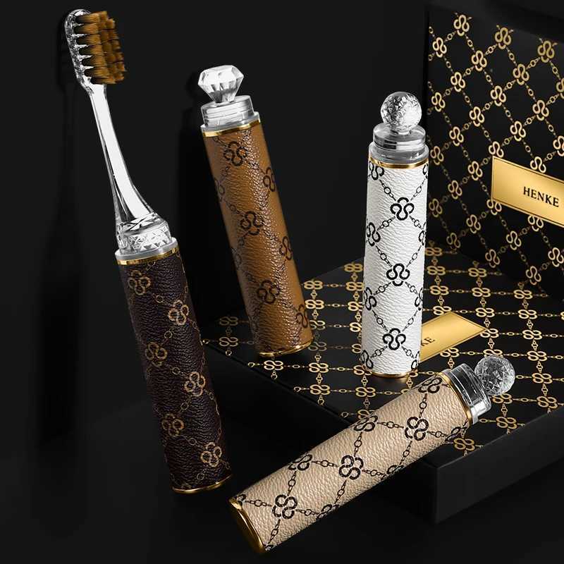 4pcs Gift Box Innovative Lipstick Handle Business Travel Home Adult Couple Soft-bristled High-Value ToothbrushT260212