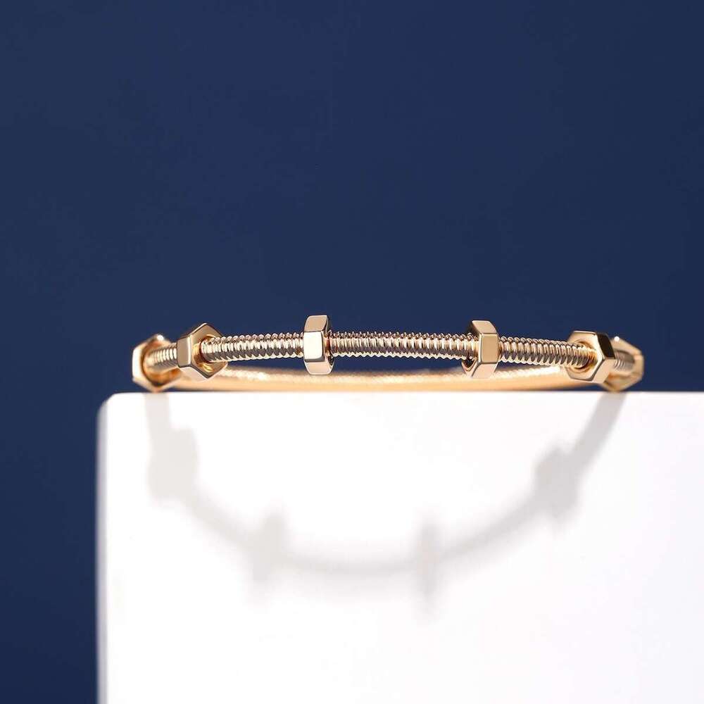 Classic Titanium Steel Screw Bracelet Couple's Hexagon Bracelet Fashion Designer Bracelet