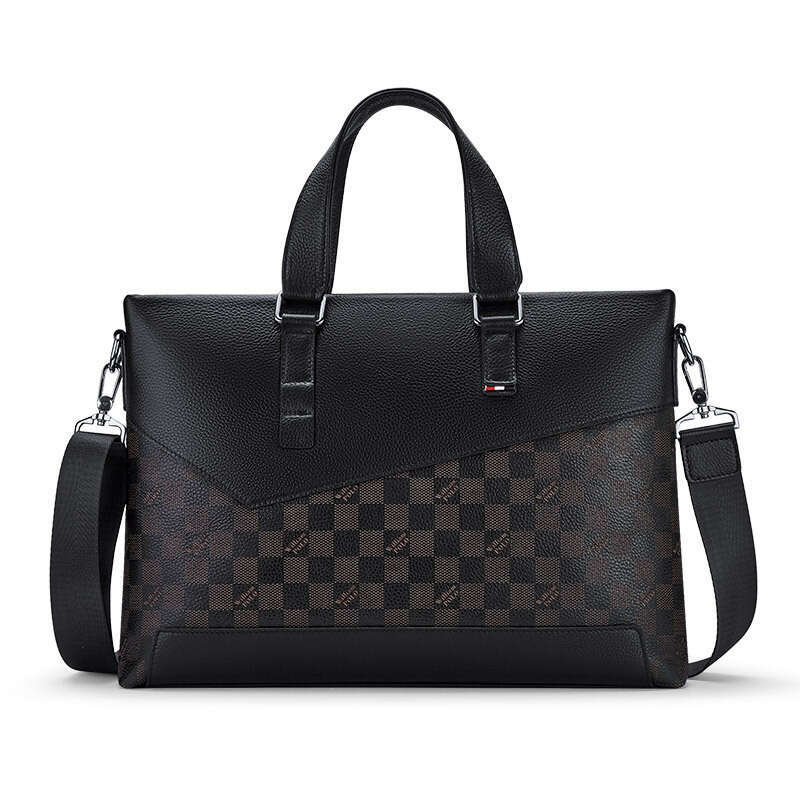 Luxury Shoulder Bags Totes Business Briefcase Men S Handheld Laptop Leather Bag SENYY