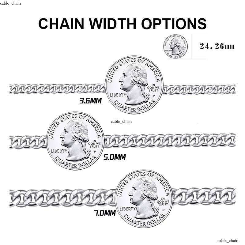 VVS Moissanite SB RINNTIN Fashion Accessories Wholesale Men's Cuban Custom Pulsera Hip Hop 925 Sterling Silver Chain Bracelet