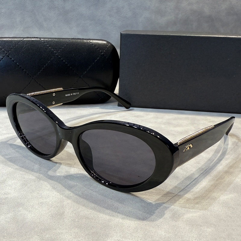 designer sunglasses Cat Eye Small Round Frame sunglasses for women Side with metal small edge classic Travel trend Beach shading UV protection polarized fashion