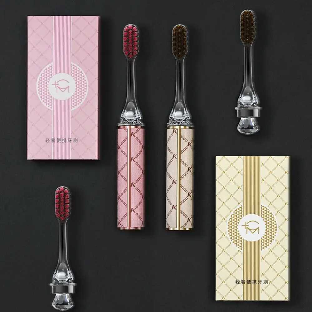 New Lipstick Shaped Toothbrush Portable Ultra Soft Cleaning Teeth Detachable Oral Care GiftT260212