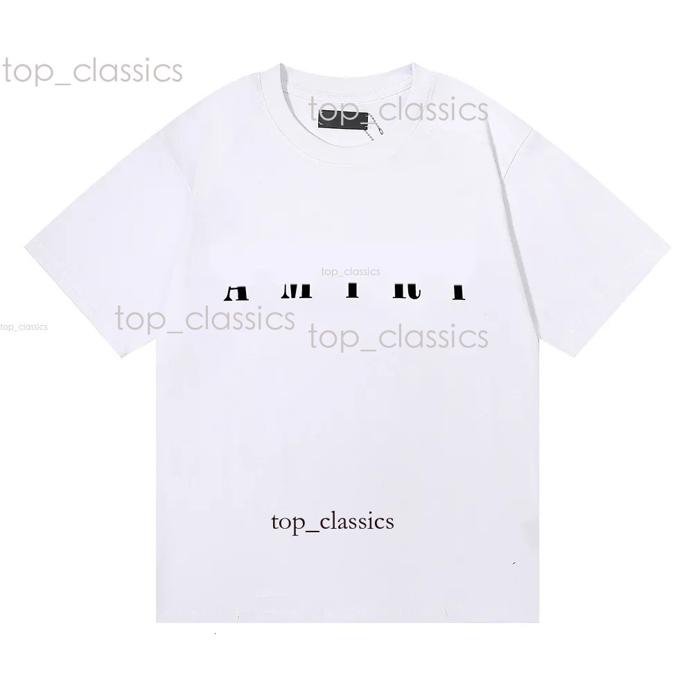 Amira Tshirts Designer Mens Amira T-Shirt Letter Printed Cotton T-Shirts Summer Amira Short Sleeve Womens Fashion Casual Loose Tops 61d