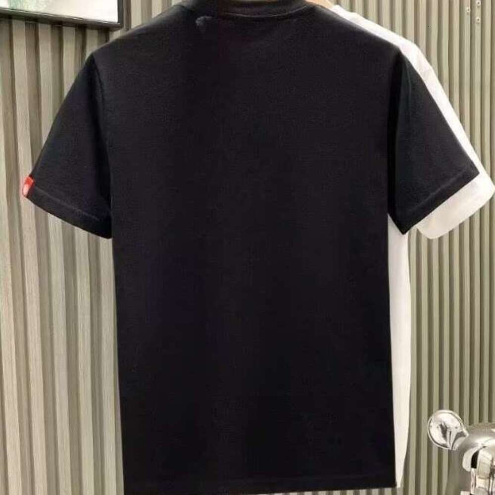 Men's Summer Short T-Shirt National Trend Lion Dance Chinese Style Half Sleeve Tee Trendy Versatile Base Shirt