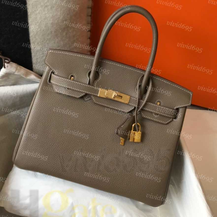 Luxurys Lady Bags Lychee Brand Totes Purse Single Zipper Wallets Women HandBags Tote with lock and key Leather Bags Lady Plaid Purses Duffle Luggage 25 30 35cm