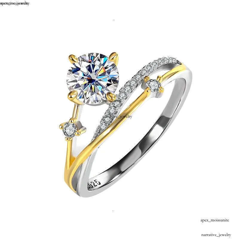 luxury rings designer women 925 sterling silver inlaid VVS1 pass diamond tester moissanite for womens engagement wedding ring luxe jewelry woman US si